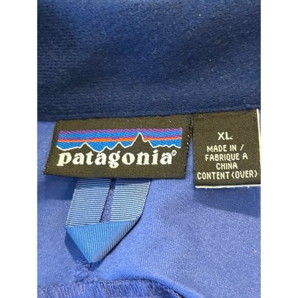 Patagonia Men's Half Zip Windbreaker Blue Long Sleeve Pockets Size XL - Picture 6 of 7